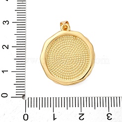Flower Brass Enamel Pendants&nbsp;KK-D390-17G-01