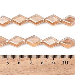 Electroplate Glass Beads Strands&nbsp;EGLA-B010-01A-PL01
