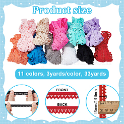 33 Yards 11 Colors Nylon Ribbon&nbsp;OCOR-NB0002-43