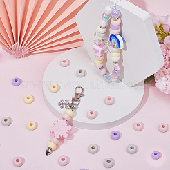 100Pcs Opaque Acrylic Beads&nbsp;MACR-SP0001-35