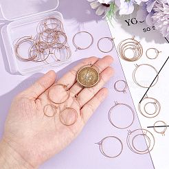 40Pcs 4 Style 316L Surgical Stainless Steel Hoop Earring Findings&nbsp;STAS-UN0053-40