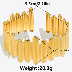 304 Stainless Steel Cuff Bangles for Women&nbsp;XQ5887-2