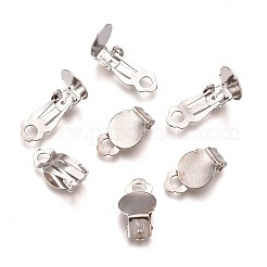 Iron Clip-on Earring Settings&nbsp;X-IFIN-R204-09