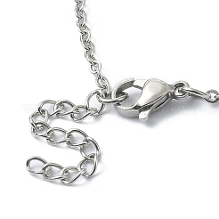 Tarnish Resistant 304 Stainless Steel Braided Macrame Pouch Empty Stone Holder for Pendant Necklace Making&nbsp;NJEW-TA00078