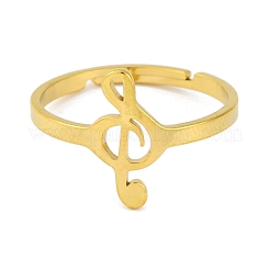 201 Stainless Steel Adjustable Ring for Women&nbsp;RJEW-D082-01C