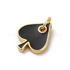 Brass Enamel Charms&nbsp;KK-Q098-25G-A02