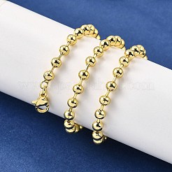 4MM Brass Ball Chain Necklaces&nbsp;NJEW-M108-24G