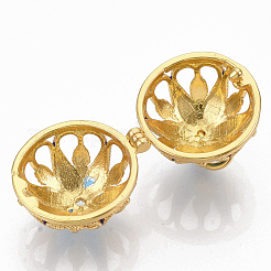 Rack Plating Brass Cage Pendants&nbsp;KK-T053-03G