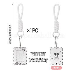Polyester & Acrylic Photo Frame Keychains&nbsp;KEYC-TAC0030-11D