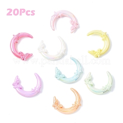 20Pcs Opaque UV Plating Acrylic Beads&nbsp;PACR-YW0001-50
