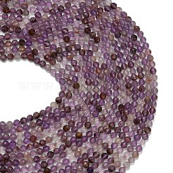 Natural Purple Phantom Quartz/Purple Lodolite Quartz Beads Strands&nbsp;G-L661-A01-5mm