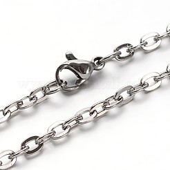 304 Stainless Steel Cable Chains Necklaces&nbsp;NJEW-O058-12