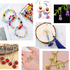 Spray Painted Transparent Crackle Glass Beads&nbsp;CCG-PH0003-11A