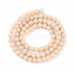 Natural Fossil Beads Strands&nbsp;X-G-E110-4mm-2