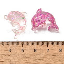 Transparent Marine Organism Resin Cabochons&nbsp;RESI-H035-05D
