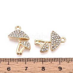Rack Plating Alloy Rhinestone Pendants&nbsp;PALLOY-T091-27M-G
