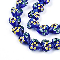 Handmade Lampwork Beads Strands&nbsp;LAMP-N028-02F