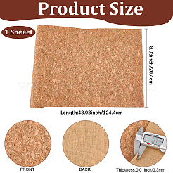1Pc PU Leather Fabric&nbsp;AJEW-CL0003-37B