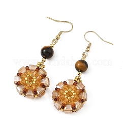 Glass Seed Beads Dangle Earrings&nbsp;EJEW-MZ00763-03