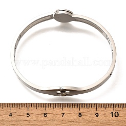 304 Stainless Steel Hinged Enamel Bangles for Women&nbsp;BJEW-F474-41P