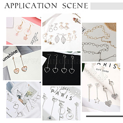 32Pcs 8 Style 304 Stainless Steel Linking Rings&nbsp;STAS-UN0041-35