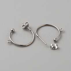 304 Stainless Steel Stud Earring Findings&nbsp;X1-STAS-TAC0017-02A