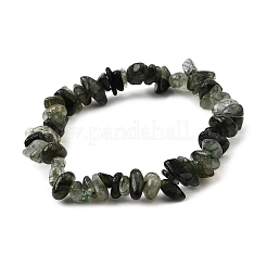 Natural Rutilated Quartz Beads Stretch Bracelets for Men Women&nbsp;BJEW-C105-01A