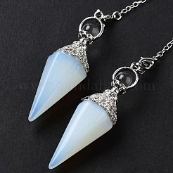 Opalite Hexagonal Pointed Dowsing Pendulums&nbsp;G-P552-05P-01