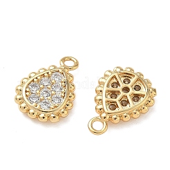 Brass Micro Pave Cubic Zirconia Charms&nbsp;KK-Z136-73G