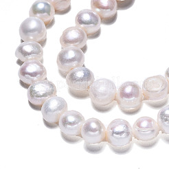 Natural Cultured Freshwater Pearl Beads Strands&nbsp;PEAR-N014-07G