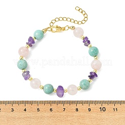 Natural Mixed Gemstone & Non-magnetic Synthetic Hematite Beaded Bracelets for Women&nbsp;BJEW-JB13901