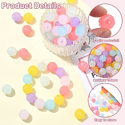 120Pcs 6 Colors Imitation Jelly Acrylic Beads&nbsp;MACR-YW0003-22