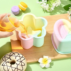 2Pcs 2 Styles Heart and Star Shape Cake Baking Silicone Molds&nbsp;ST-CJ0043-084