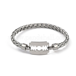 Adjustable Vacuum Plating 304 Stainless Steel Bangles&nbsp;BJEW-F476-01P