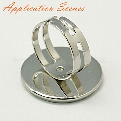 Blank Brass Finger Ring Bands&nbsp;KK-A272-05G