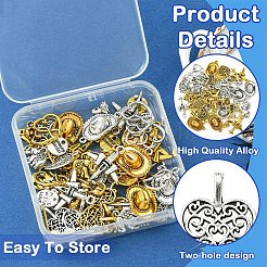 60Pcs 20 Styles West Cowboy Theme Tibetan Style Alloy Pendants&nbsp;TIBEP-YW0001-98