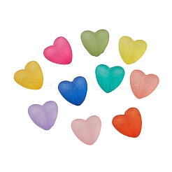 100Pcs 10 Colors Transparent Acrylic Beads&nbsp;FACR-YW0001-02