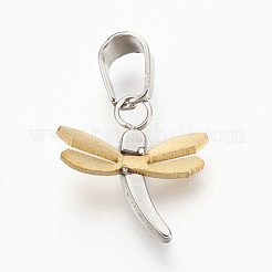 304 Stainless Steel Textured Pendants&nbsp;STAS-F185-37GP