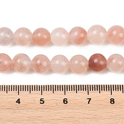 Natural Peach Blossom Pink Persian Jade Beads Strands&nbsp;G-NH0071-A01-8mm