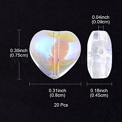 Transparent Glass Beads&nbsp;GLAA-YW0003-04