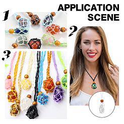 9Pcs 9 Colors Braided Cotton Thread Cords Macrame Pouch Necklace Making&nbsp;FIND-PH0010-47B