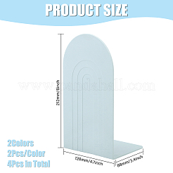 4Pcs 2 Colors Plastic Bookend Display Stands&nbsp;AJEW-CA0004-09