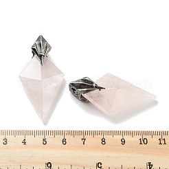 Natural Rose Quartz Pendants&nbsp;G-K338-10AS-07