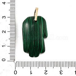 Synthetic Malachite Carved Pendants&nbsp;GG-CBA5963-01B-NH