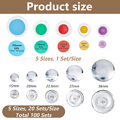 Plastic & Iron Button Finding Sets&nbsp;DIY-DC0004-36