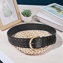 Metal Rivet PU Leather Belly Belts&nbsp;AJEW-WH20013-204A