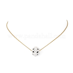Shell Pearl Beaded Flower Pendant Necklace&nbsp;NJEW-MZ00018
