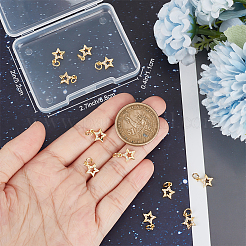 14Pcs Brass Micro Pave Cubic Zirconia Charms&nbsp;ZIRC-BBC0002-21