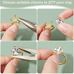 1Pc Adjustable 925 Sterling Silver Ring Findings&nbsp;STER-BC0002-38G