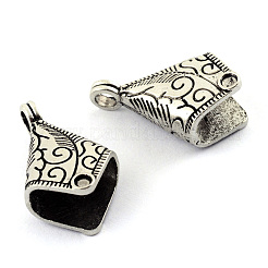Tibetan Style Alloy Cord Ends&nbsp;X-TIBEP-S300-27AS-RS